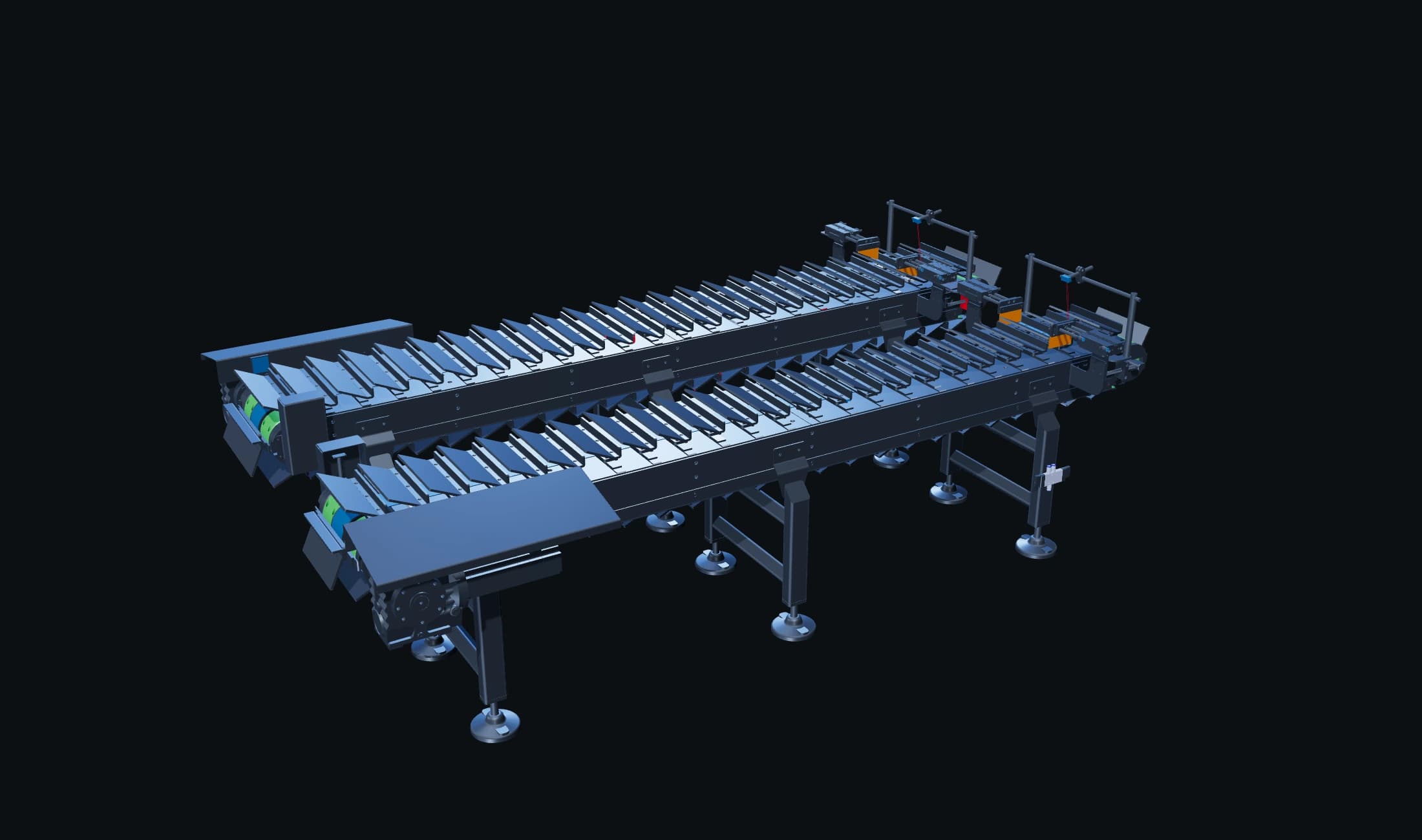 Rendered collection conveyor system